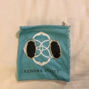Kendra Scott Dani Earrings in Black and Gold